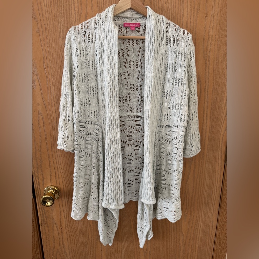 Woman Within Laced-design Cardigan